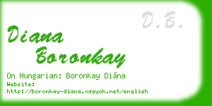 diana boronkay business card
